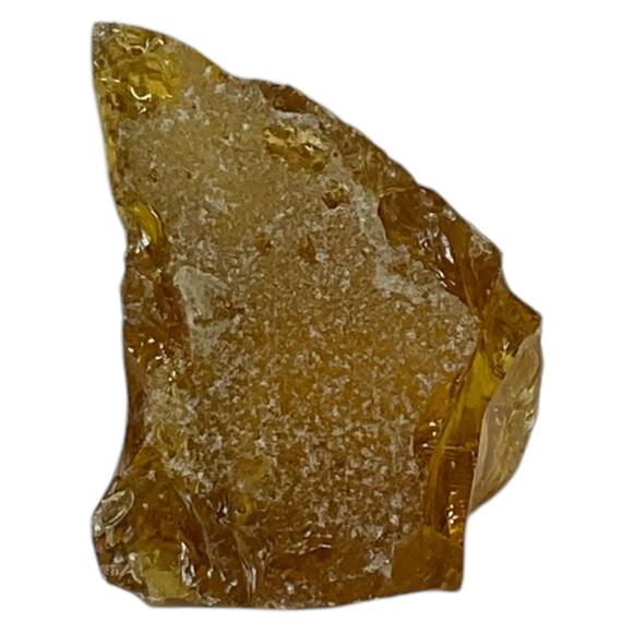 Amber Translucent Art Glass Cullet Slag Glass #5M13 - Picture 4 of 7